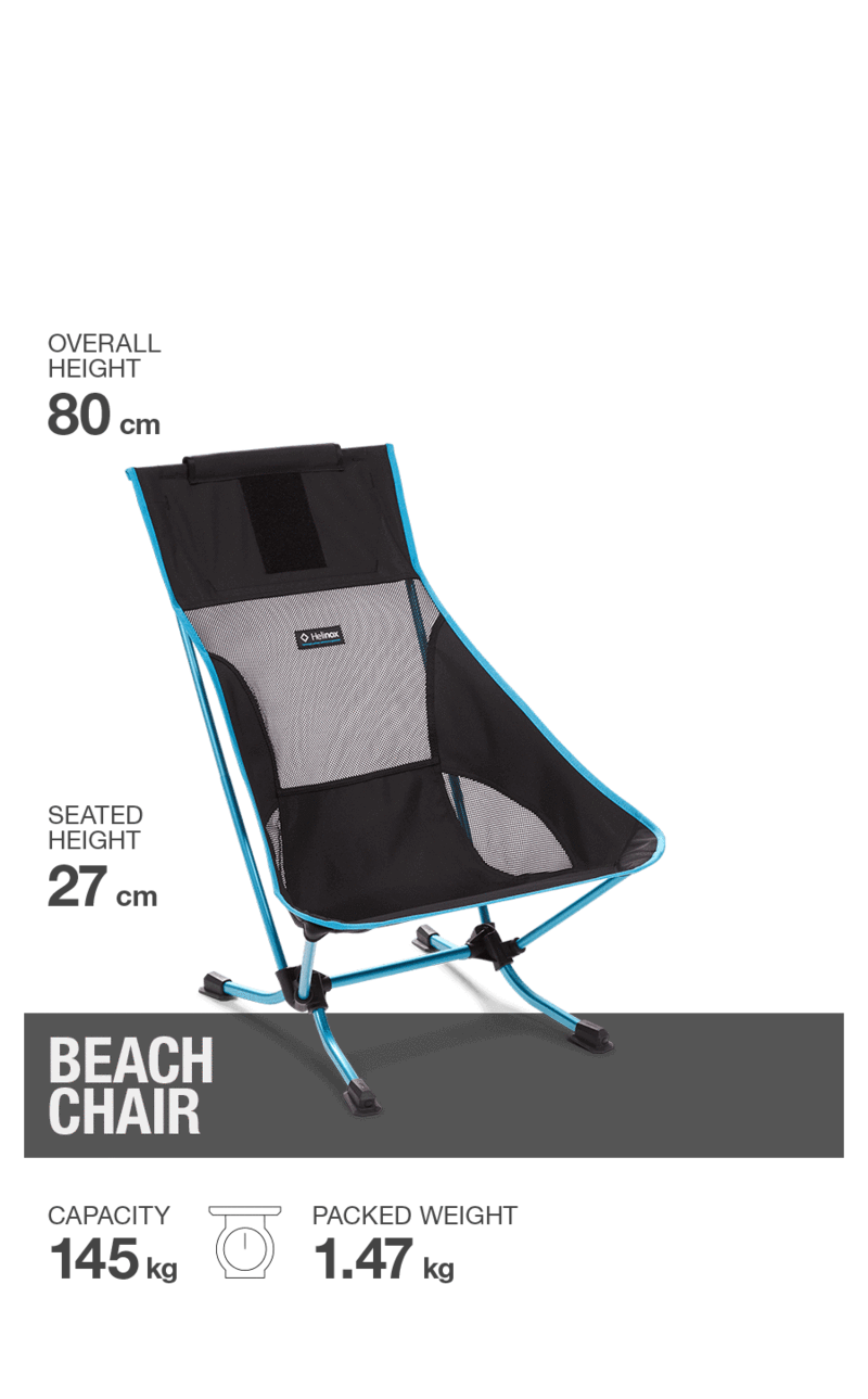 Helinox Beach Chair blue stripe